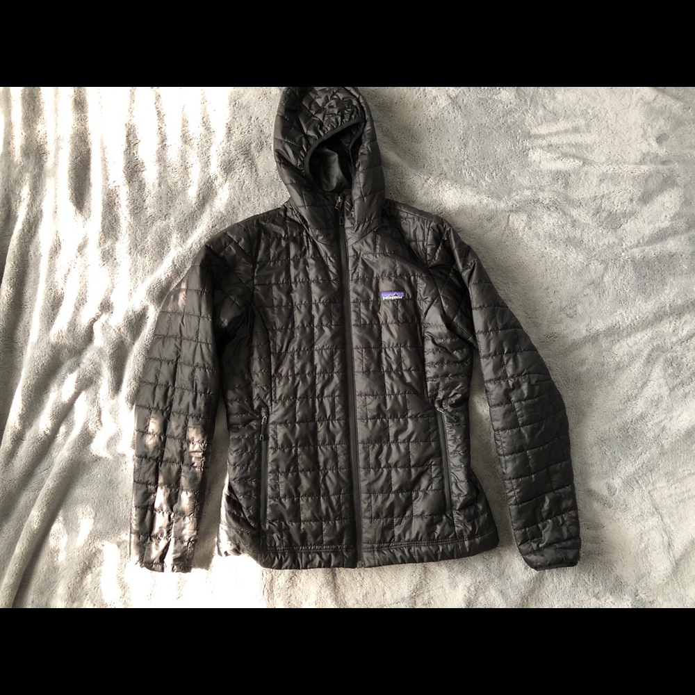 Patagonia Black Nano Puff Hoodie Jacket Nanopuff